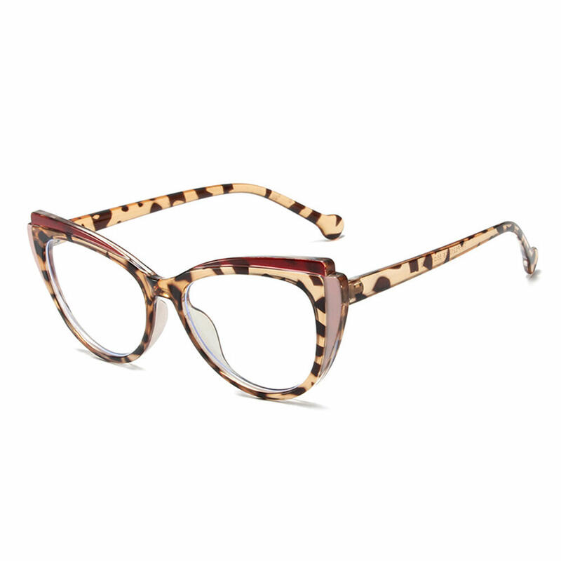 Occhiali da Vista April Cat Eye Leopardo 