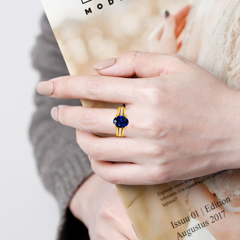 "Everlasting Bliss" Oval Cut Bridal Set