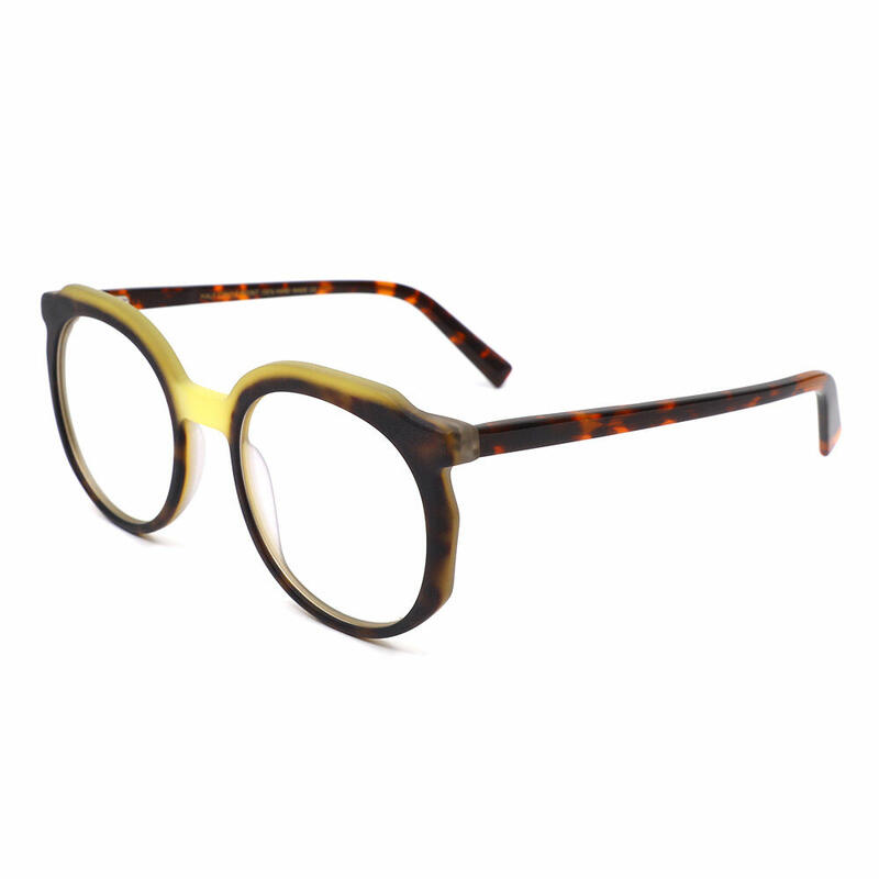Regi Round Yellow Glasses