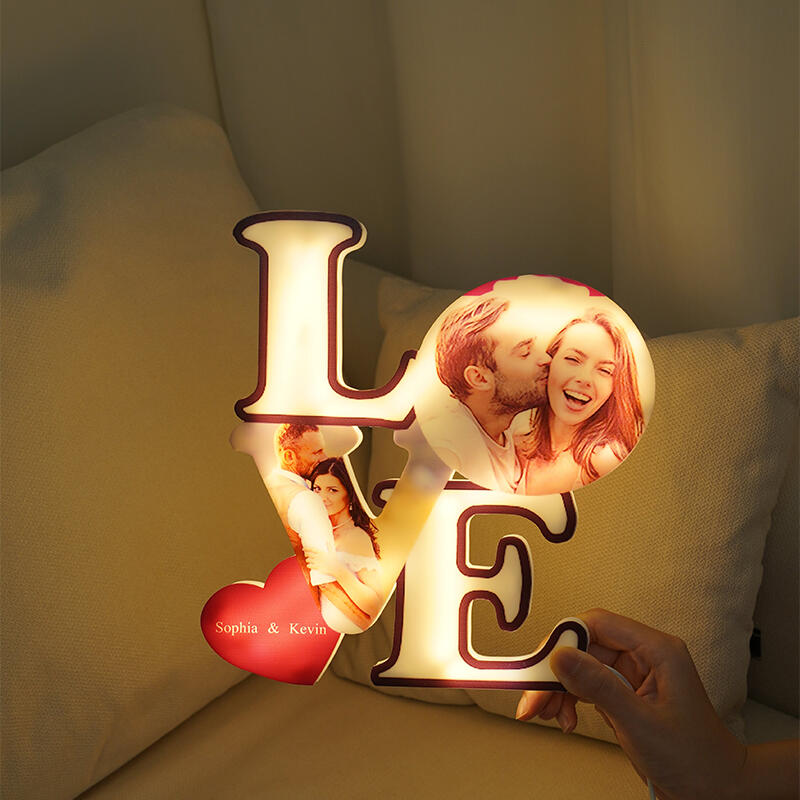 Luz de noche con imagen personalizada: un hermoso regalo para parejas que aman