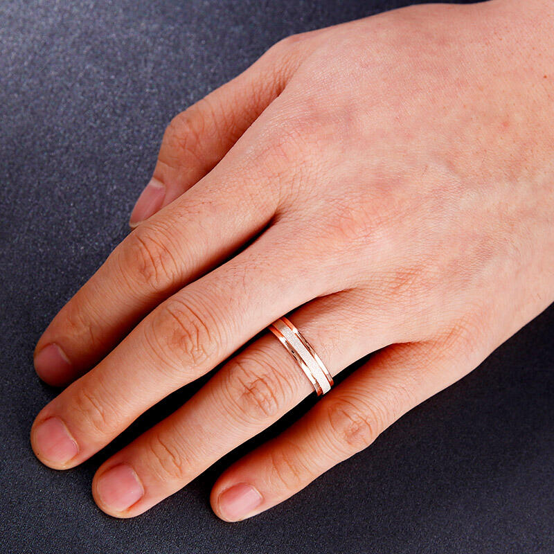 Jeulia Bague de Fiançailles pour Homme en Argent Sterling