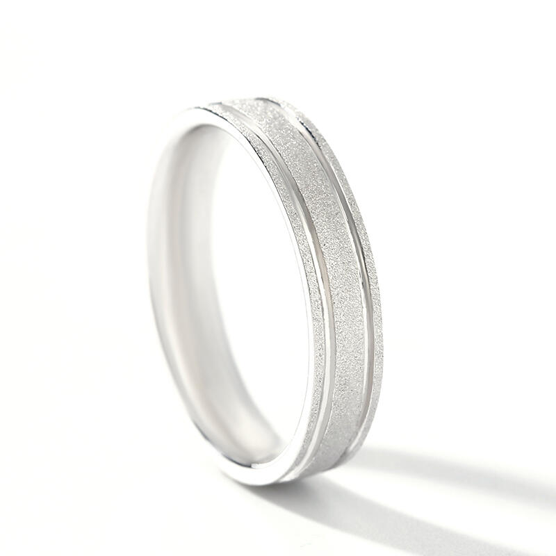 Jeulia Classic Sterling Silver Women's Band