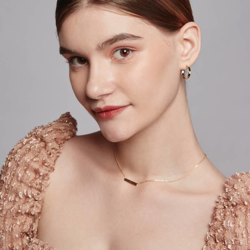 "Liebe ist Alles" Barren Halskette