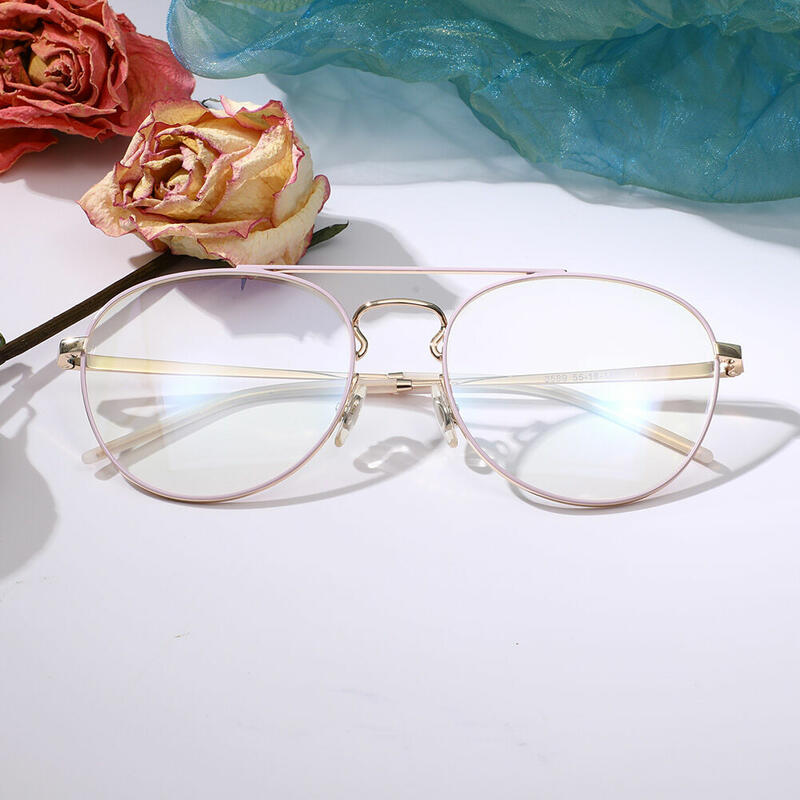 Julia Aviator Pink Glasses