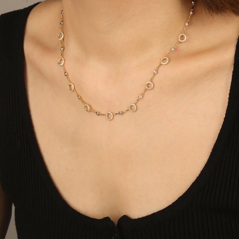 "Little Piece of Forever" Circular Link Necklace