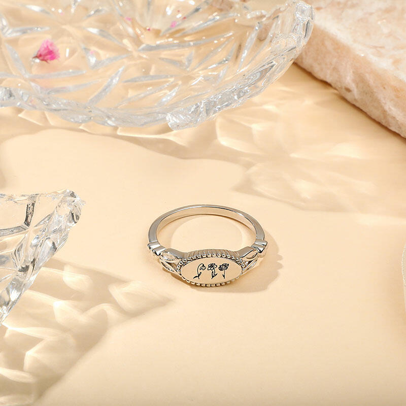 カスタマイズ 誕生花 リング