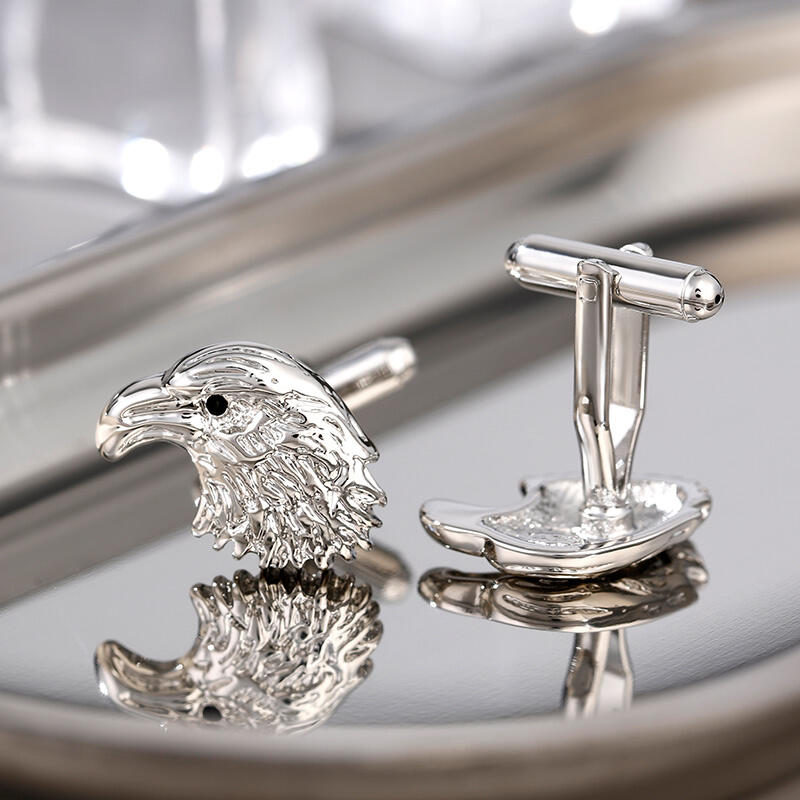 Jeulia ヴィンテージ イーグル 銅素材 メンズ カフス