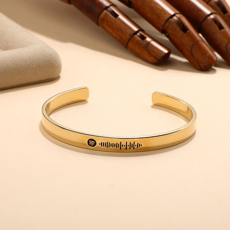 Jeulia Scannable Spotify Code Stainless Steel Bracelet