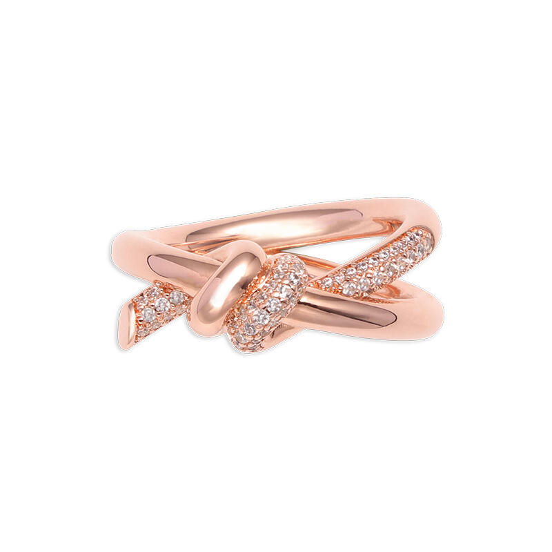 Jeulia ノット 結び目デザイン シルバー リング