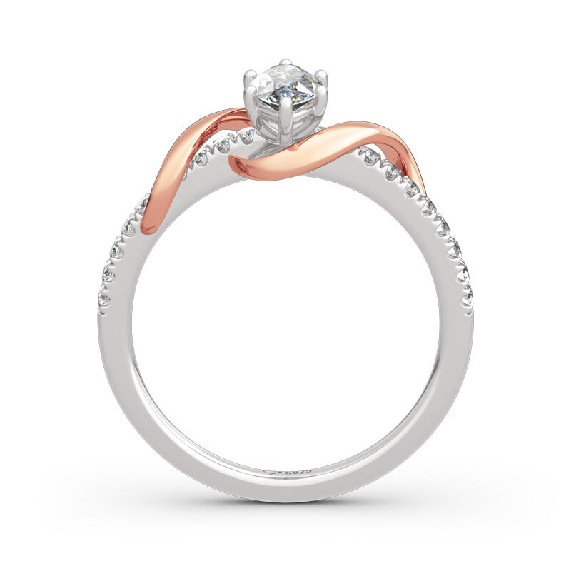 Jeulia "An Encounter with Myself" Marquise Cut Sterling Silver Ring