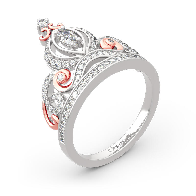 Jeulia "Cinderella's Dream" Pumpkin Carriage Sterling Silver Ring