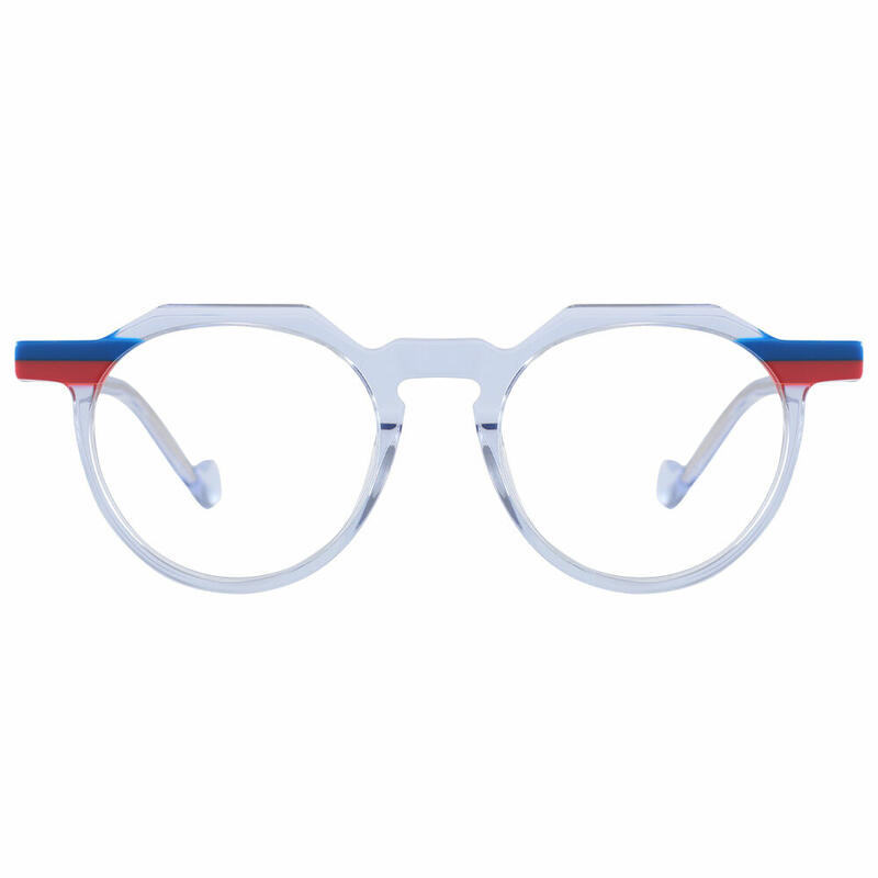 Larkin Round Blue Glasses