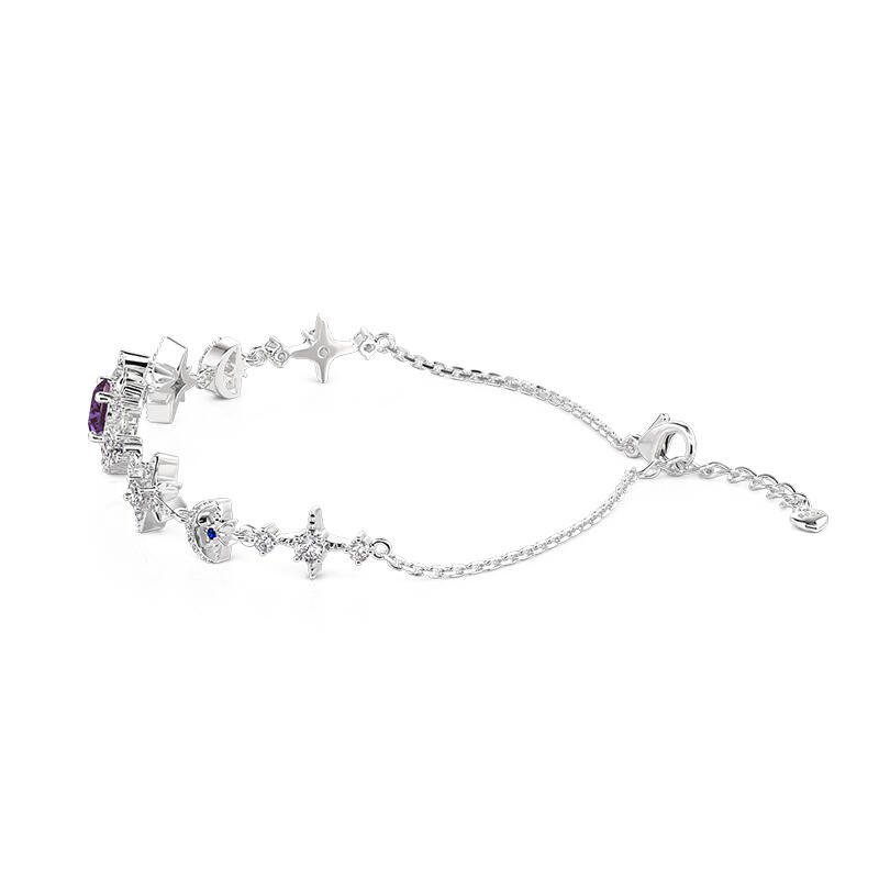 Jeulia Bracelet "Infinite Glow" Soleil  Lune et Étoiles en Argent Sterling