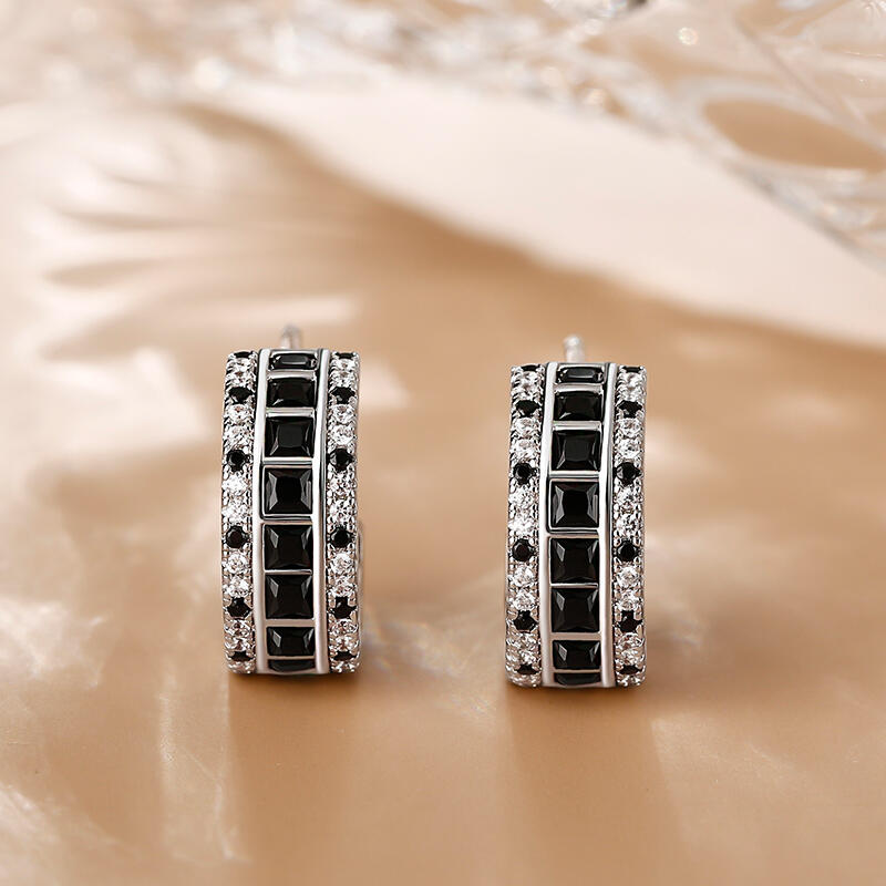 Jeulia "Love Movie" Princess Cut Sterling Silver Jewelry Set