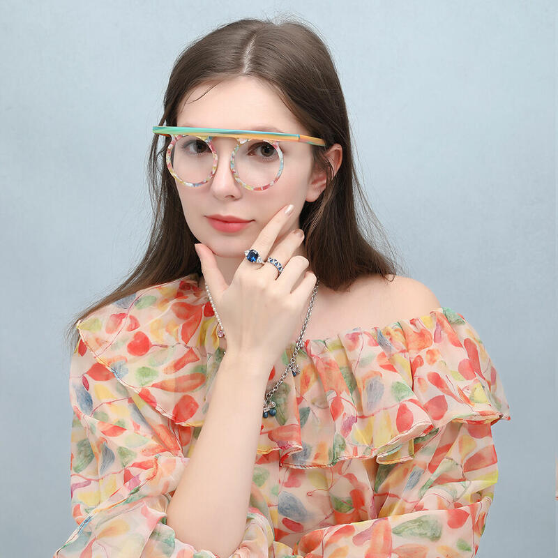 Occhiali da Vista Danielle Rotondo Blu 