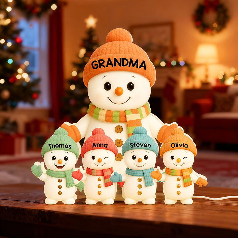 Personlig nattlampa Enkel present till mormor