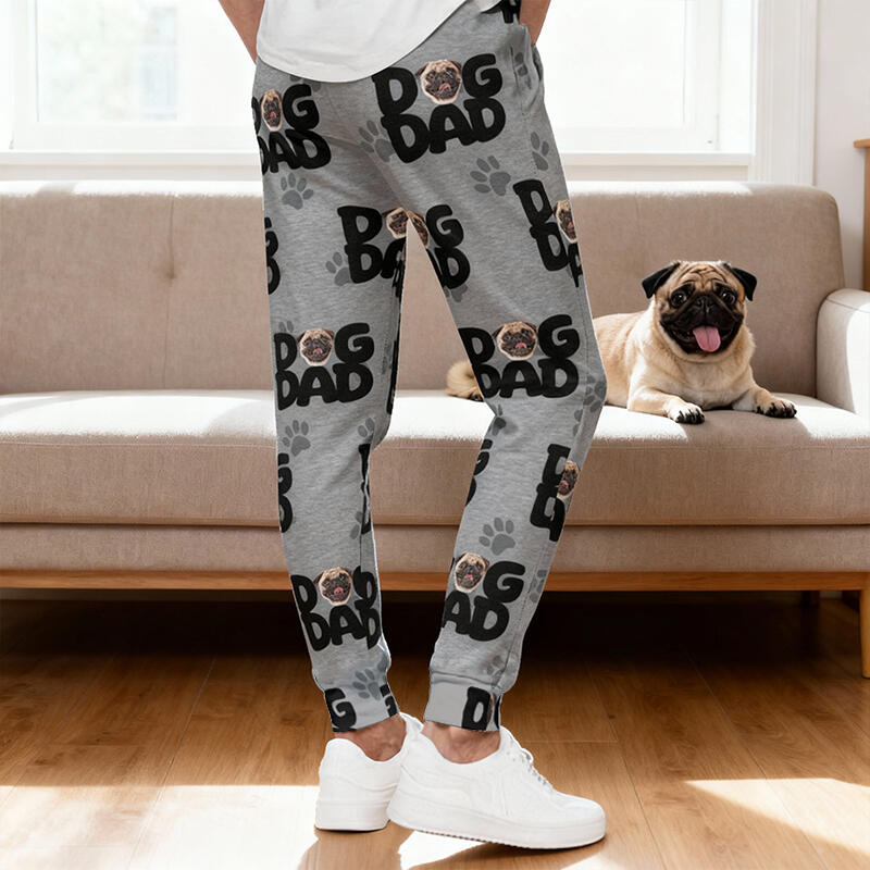 Pantaloni della tuta unisex personalizzati con foto personalizzata e disegno Regalo perfetto per gli amanti degli animali domestici