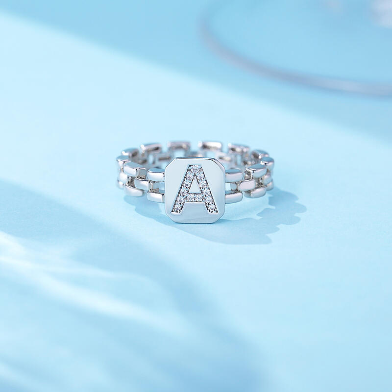 Jeulia "Born To Be Yours" Personalized Sterling Silver Ring