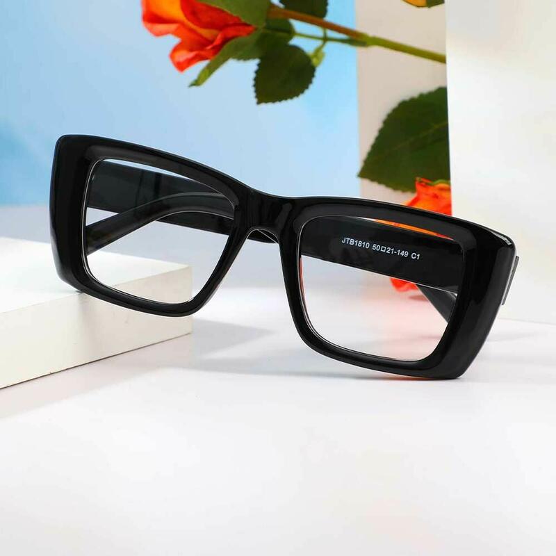 Hamiltion Quadratische Schwarze Brille