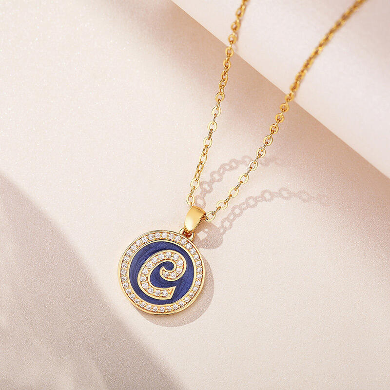 Jeulia "Unique You" Personalized Sterling Silver Necklace