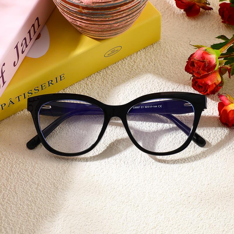 Occhiali da Vista Lewis Cat Eye Nero 