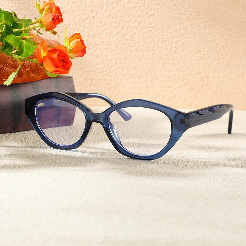 Lunettes de Vue Bobby Ovale Bleu 
