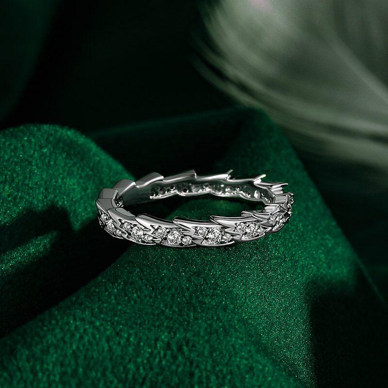 Custom Simple Angel Wings Wedding Band for Women