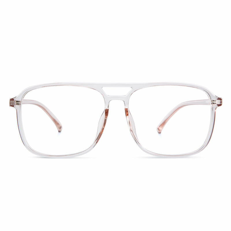 Horizon Aviator Transparent Brown Glasses