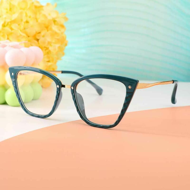 Occhiali da Vista Daphne Cat Eye Verde