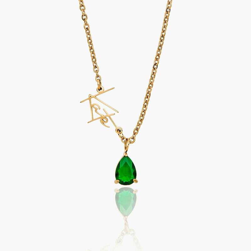 Personalized Name Necklace with Birthstone Gift for Birthday