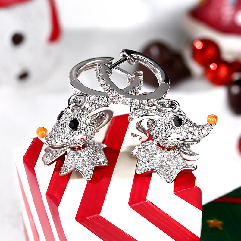 Jeulia "The Head of Team" Sterling Silver Earrings