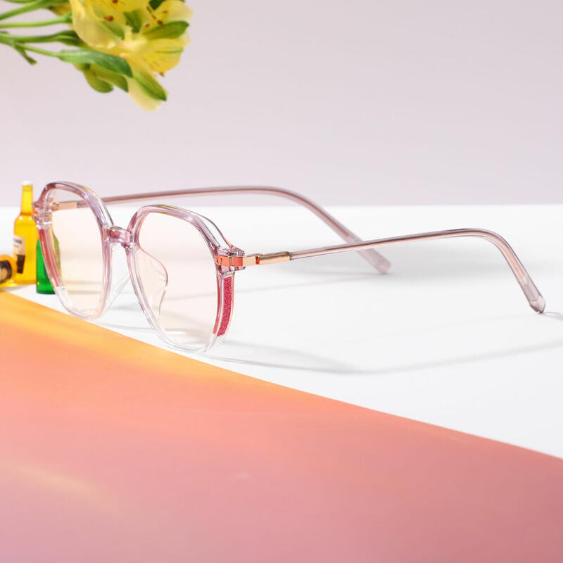 Moora Geometric Purple Glasses