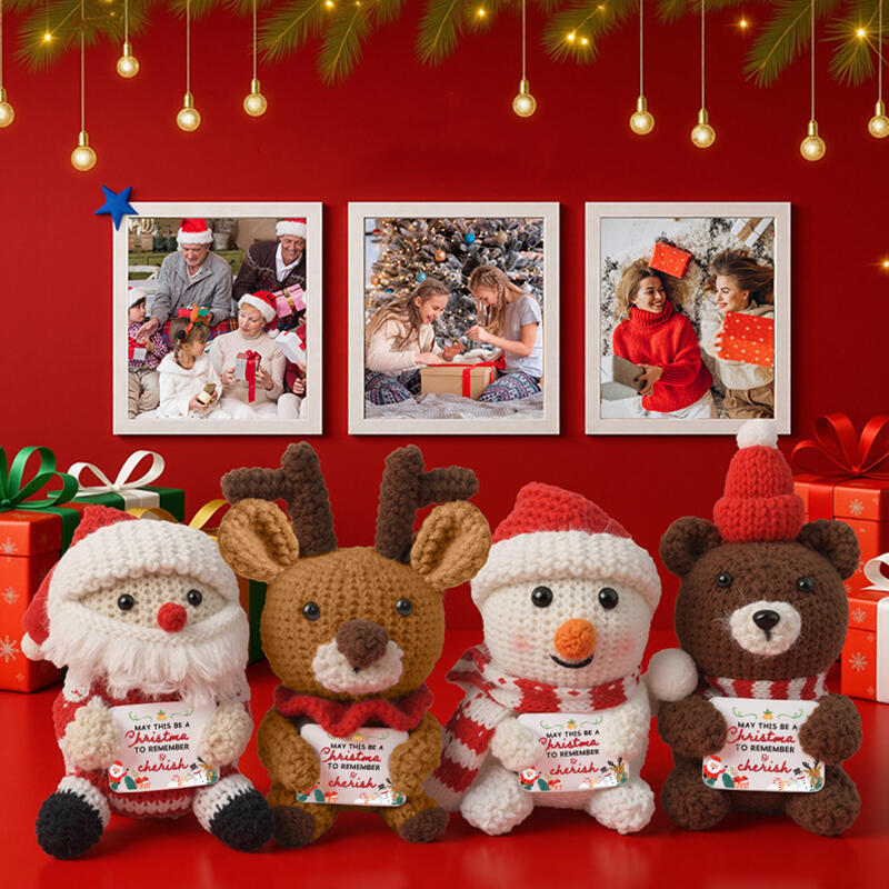 Handgefertigte Häkelkartoffel-Puppe mit positiver Energie lustiges Geschenk zu Weihnachten