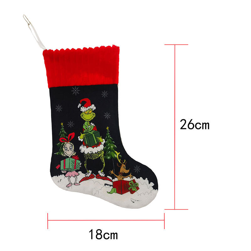 Personalized Green Monster Christmas Stockings Custom Embroidered with Names Fun Gifts for Children
