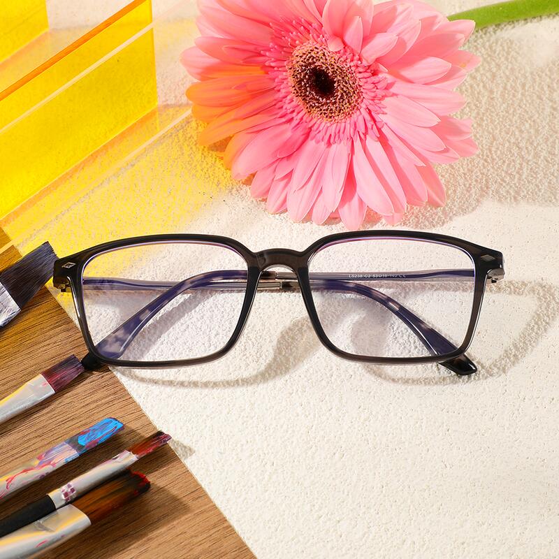 Hamil Rechteckige Graue Brille