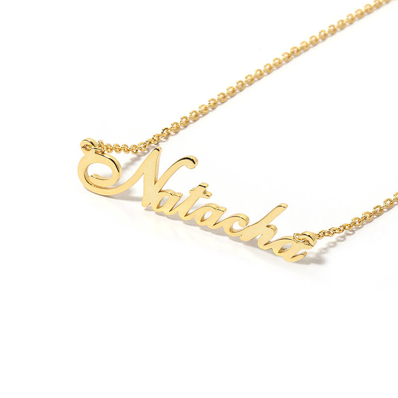 シンプル ネーム ネックレス