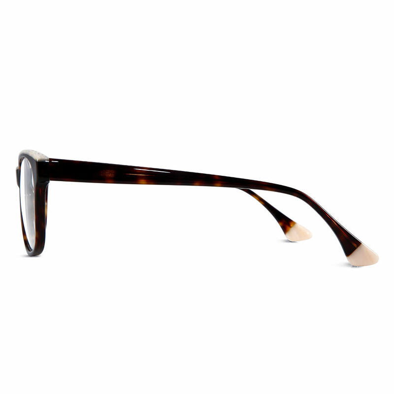 Andrew Rectangle Tortoise White Glasses