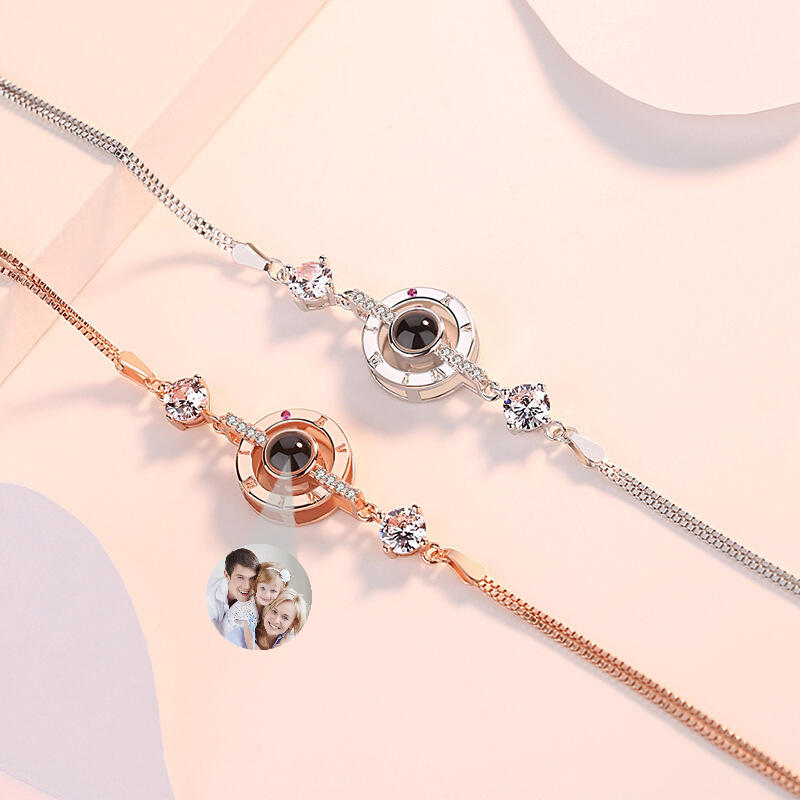 サークル プロジェクション 写真 写真入れ ブレスレット カスタマイズ