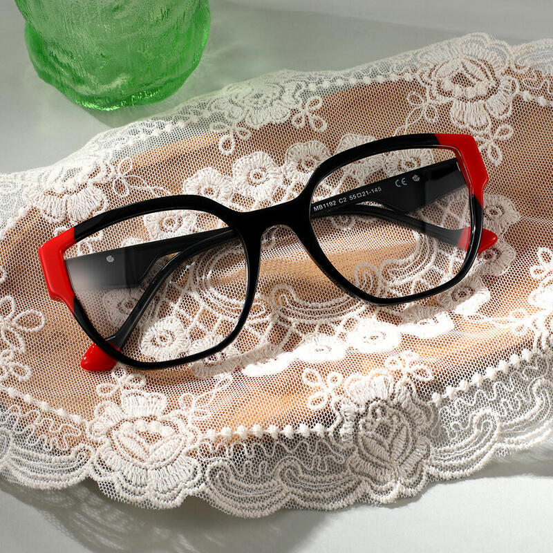 Occhiali da Vista Mysti Cat Eye Nero 