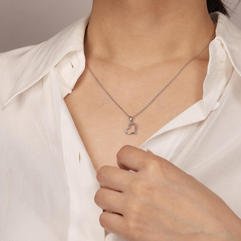 "True Heart" Round Cut Necklace