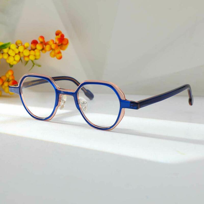 Avery Runde Blaue Brille