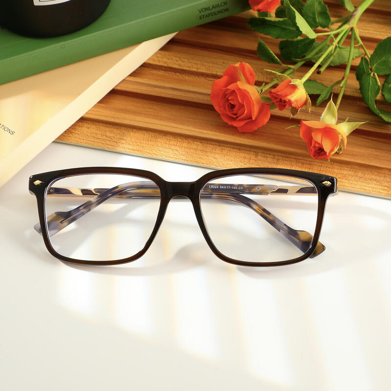 Occhiali da Vista Richardson Rettangolare Marrone 