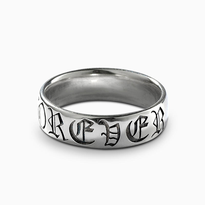 Jeulia "Forever" Sterling Silver Band