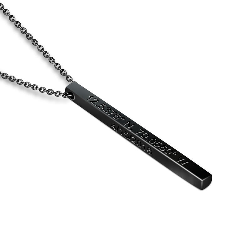 "Ora E Per Sempre" Bar Collana Personalizzata