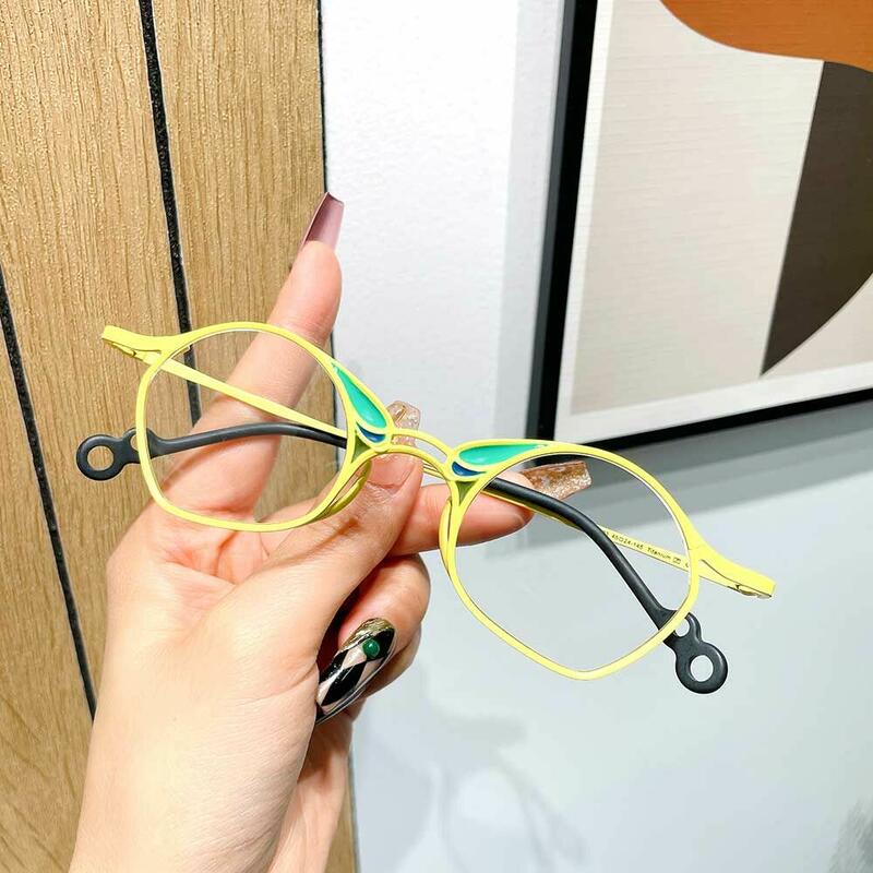 Maria Geometric Yellow Glasses