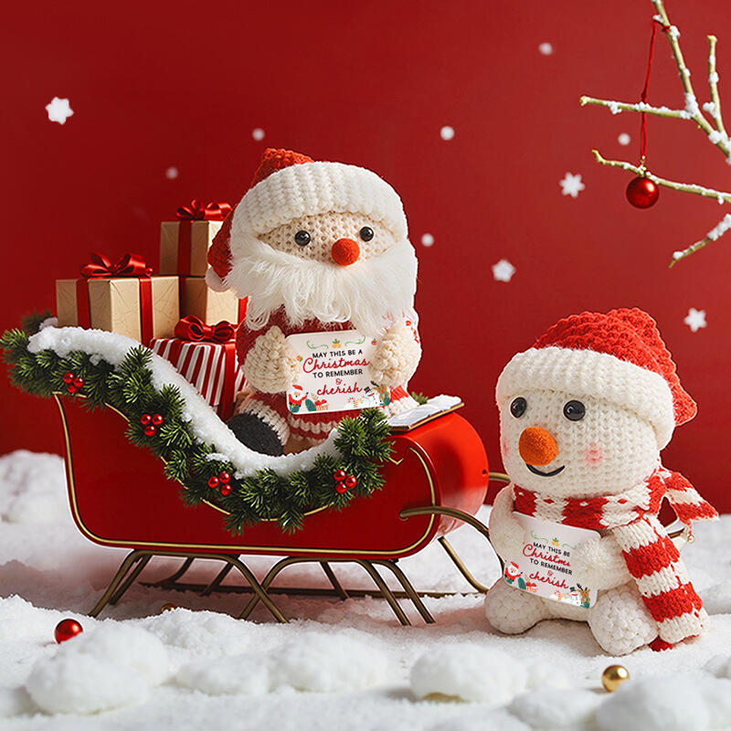 Handgefertigte Häkelkartoffel-Puppe mit positiver Energie lustiges Geschenk zu Weihnachten