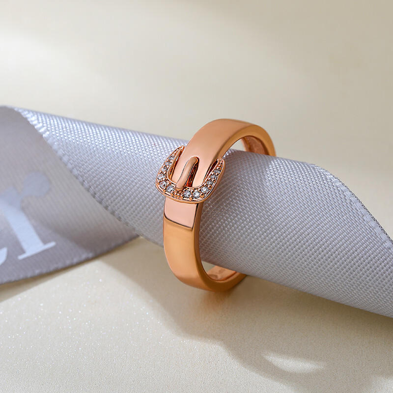 Jeulia "Unending Love" Belt-Shaped Sterling Silver Men's Band