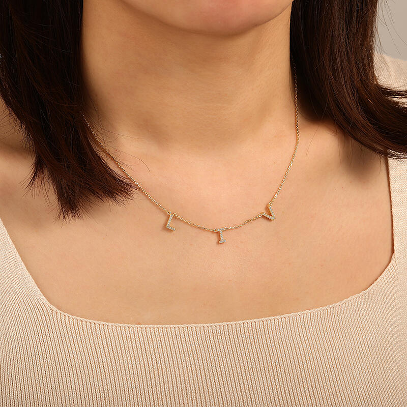 "The Initials of My Heart" Personalized Initial Necklace