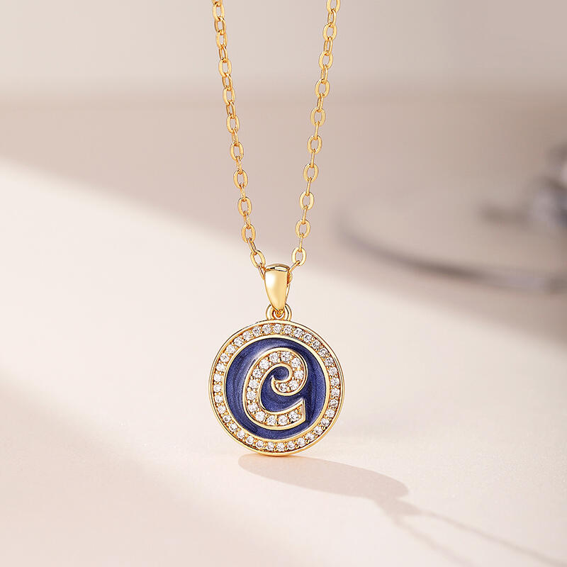 Jeulia "Unique You" Personalized Sterling Silver Necklace