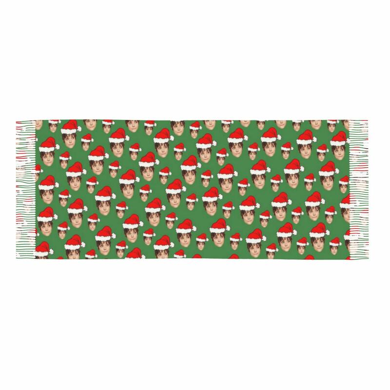 Anpassad ansiktsscarf med fototryck julmössa unik present till jul